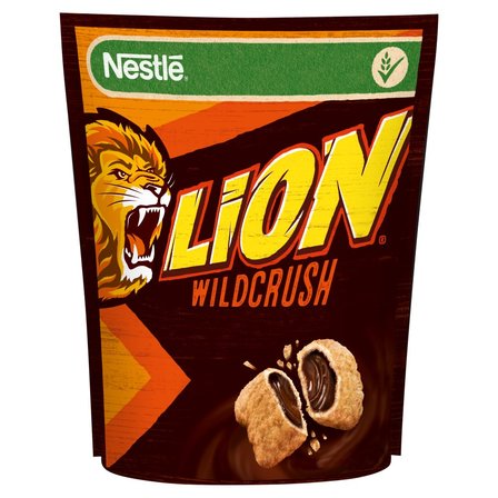 Nestlé Lion WildCrush Chrupiące płatki z nadzieniem o smaku karmelowo-czekoladowym 350 g (1)