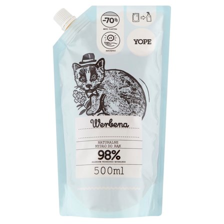 Yope Naturalne mydło do rąk werbena 500 ml (1)