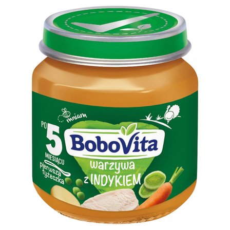 BoboVita Warzywa z indykiem po 5 miesiącu 125 g (1)