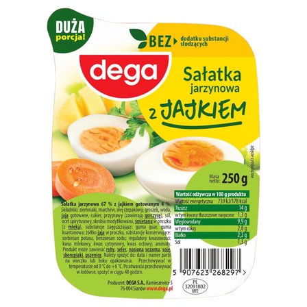 dega Sałatka jarzynowa z jajkiem 250 g (1)