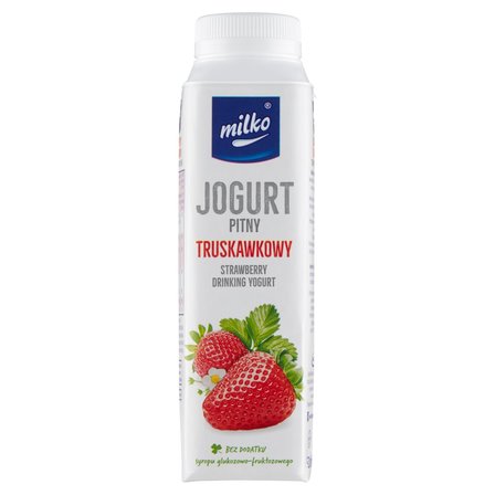 Milko Jogurt pitny truskawkowy 330 ml (1)
