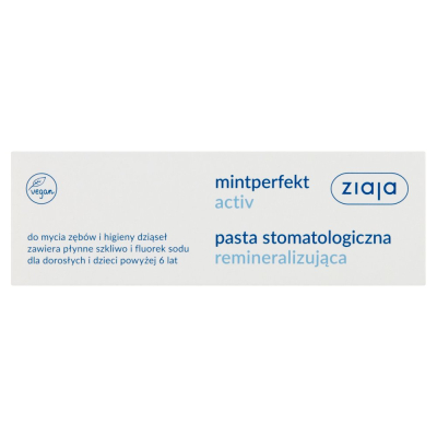 Ziaja Mintperfekt Activ Pasta stomatologiczna remineralizująca 75 ml (1)