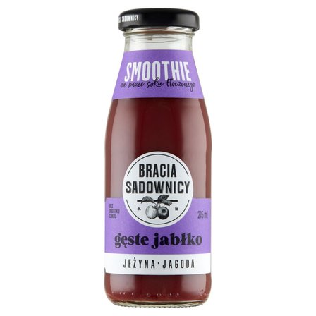 Bracia Sadownicy Smoothie gęste jabłko jeżyna jagoda 215 ml (1)