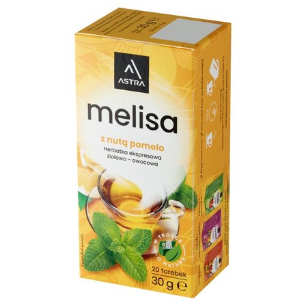 Astra Herbatka ekspresowa ziołowo-owocowa melisa z nutą pomelo 30 g (20 x 1,5 g) (2)