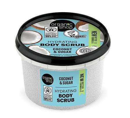 Organic Shop Scrub do ciała nawilżający Olej kokosowy & Cukier 250ml (1)