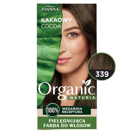 Joanna Naturia Organic Pielęgnująca farba do włosów kakaowy 339 (3)