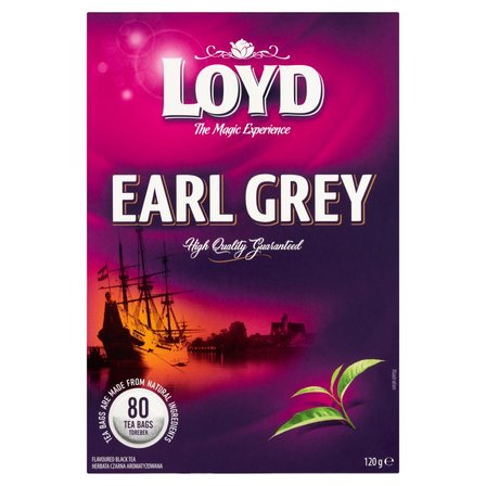 Loyd Earl Grey Herbata czarna aromatyzowana 120 g (80 x 1,5 g) (1)