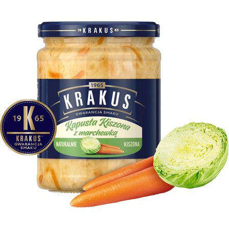 Krakus Kapusta kiszona z marchewką 500 g (2)