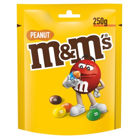 M&M's Peanut Orzeszki ziemne oblane czekoladą w kolorowych skorupkach 250 g (1)