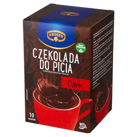 Krüger Dark Czekolada do picia o obniżonej zawartości tłuszczu 250 g (10 x 25 g) (2)