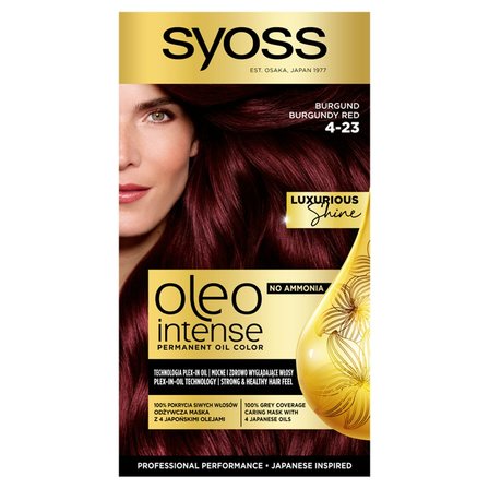 Syoss Oleo Intense Farba do włosów 4-23 burgundowa czerwień (1)