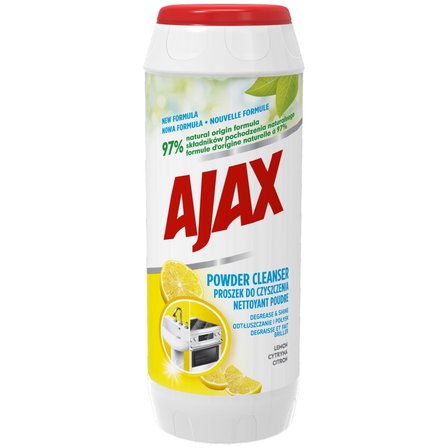 Ajax Cytryna Uniwersalny Odtłuszczanie i Połysk proszek do czyszczenia 450g (1)