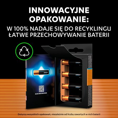 Duracell Optimum AAA MX2400 1.5 V/B Baterie alkaliczne 4 sztuki (5)