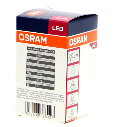 OSRAM ŻARÓWKA LED 6W E27 (7)