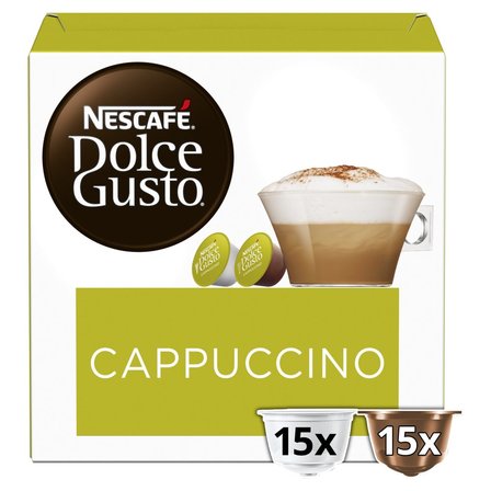 Nescafé Dolce Gusto Cappuccino Palona kawa mielona i mleko z cukrem 349,5 g (15 x 17 g i 15 x 6,3 g) (4)