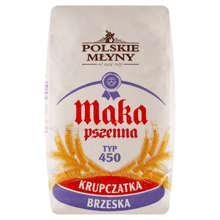 Polskie Młyny Mąka pszenna krupczatka brzeska typ 450 1 kg (1)