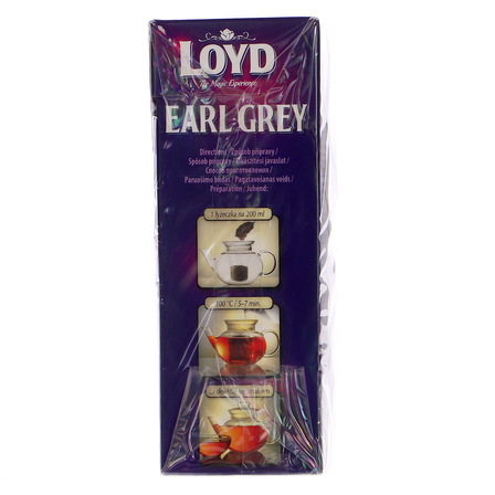 Loyd Earl Grey Herbata czarna aromatyzowana liściasta łamana 100 g (4)