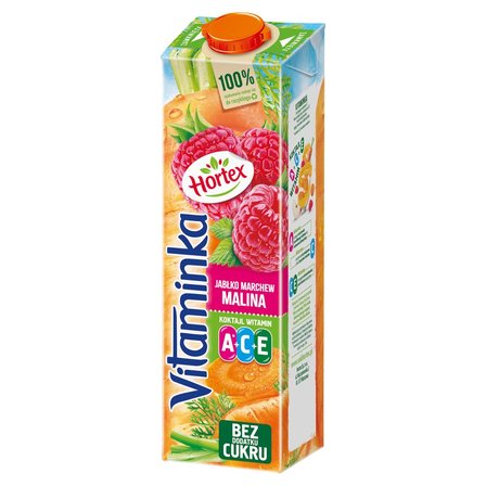 Hortex Vitaminka Sok jabłko marchew malina 1 l (1)