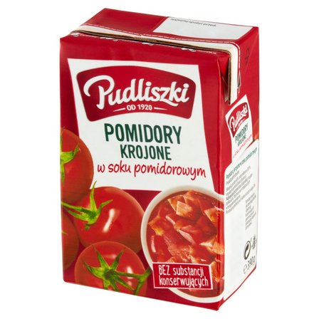 Pudliszki Pomidory krojone w soku pomidorowym 390 g (2)