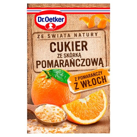 Dr. Oetker Ze świata natury Cukier ze skórką pomarańczową 15 g (2)