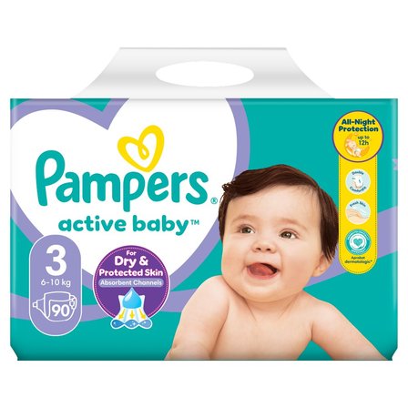 Pampers Active Baby 3, 90 Pieluszek,6kg-10kg (1)