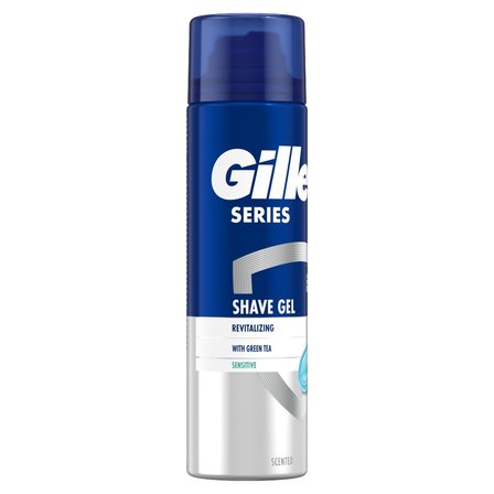 Gillette Series Rewitalizujący żel do golenia dla mężczyzn, z zieloną herbatą, 200 ml (9)