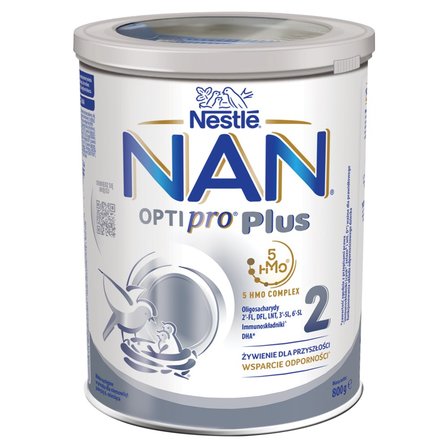 NAN OPTIPRO Plus 2 Mleko następne dla niemowląt powyżej 6. miesiąca 800 g (1)