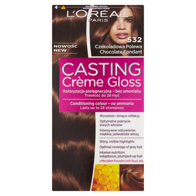 L'Oréal Paris Casting Crème Gloss Farba do włosów 532 Czekoladowa Polewa (1)