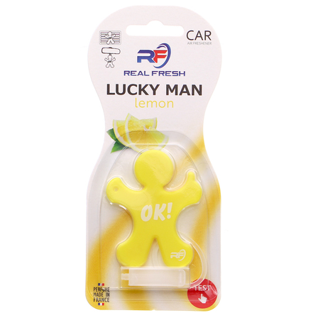 REAL FRESH LUCKY MAN zapach samochodowy lemon (1)