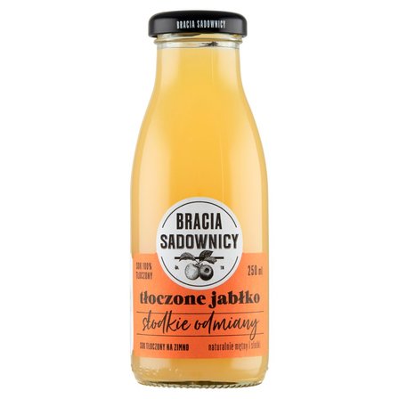 Bracia Sadownicy Sok tłoczone jabłko słodkie odmiany 250 ml (1)