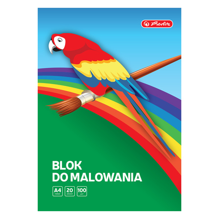 Herlitz Blok do malowania biały, 20 kartek (1)