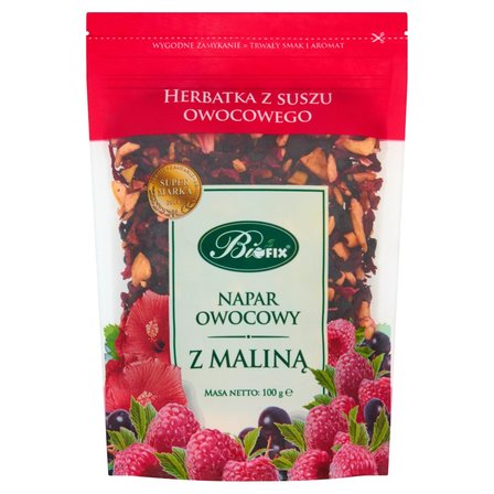 Bifix Napar owocowy z maliną Herbatka z suszu owocowego 100 g (1)