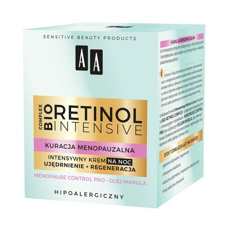 AA Retinol Intensive Kuracja Menopauzalna krem intensywny na noc ujędrnienie + regeneracja 50 ml (5)