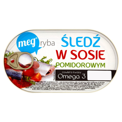 Mega Ryba Śledź w sosie pomidorowym 170 g (2)