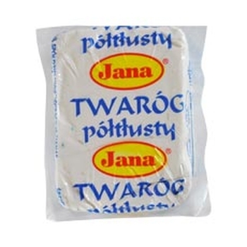 JANA SER TWAROGOWY PÓŁTŁUSTY 250G KOSTKA (1)