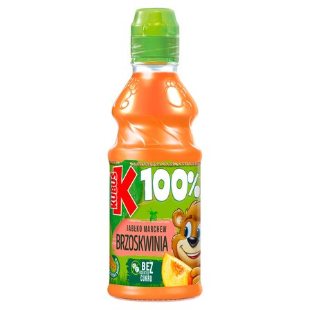 Kubuś 100% Sok jabłko marchew brzoskwinia 300 ml (1)