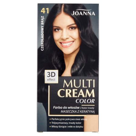 Joanna Multi Cream Color Farba do włosów czekoladowy brąz 41 (1)