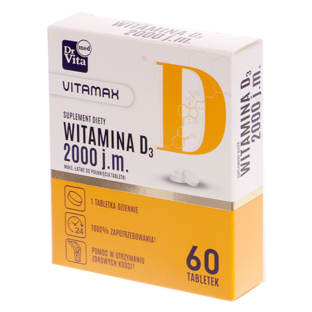 Dr Vita Witamina D 2000 j.m. 60 tabletek (1)