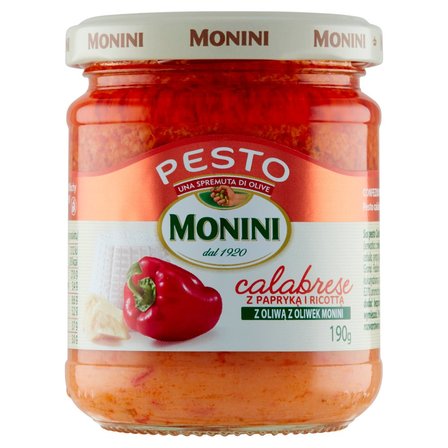 Monini Sos pesto Calabrese z papryką i ricottą 190 g (1)