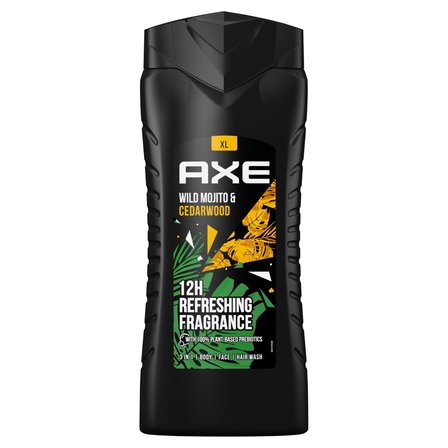 Axe Wild Mojito & Cedarwood Żel pod prysznic 3w1 400 ml (1)