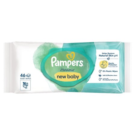 PAMPERS AQUA HARMONIE NEW BABY chusteczki nawilżane, 46 szt (1)