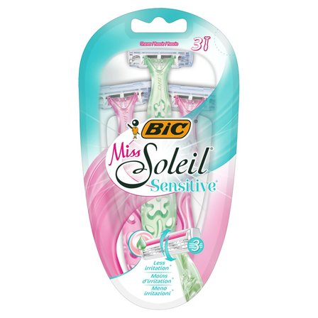 BiC Miss Soleil Sensitive 3-ostrzowa maszynka do golenia 3 sztuki (1)