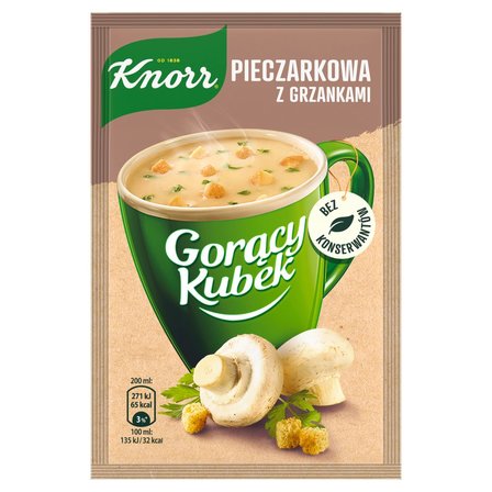 Knorr Gorący Kubek Pieczarkowa z grzankami 15 g (1)