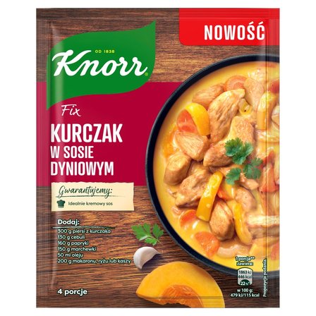 Knorr Fix kurczak w sosie dyniowym 49 g (1)