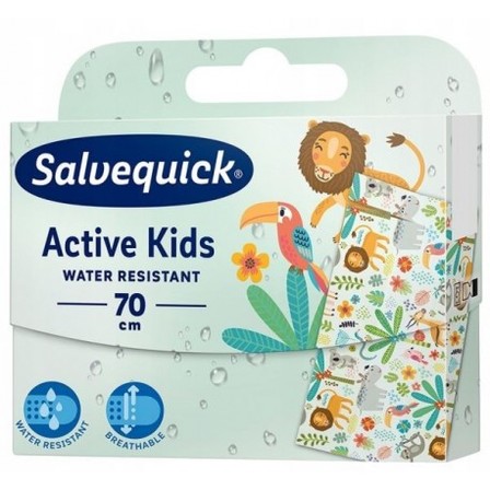 Salvequick Active Kids Water Resistant plaster elastyczny dla aktywnych dzieci 70cm (1)