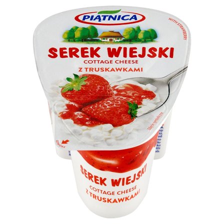 Piątnica Serek wiejski z truskawkami 150 g (2)