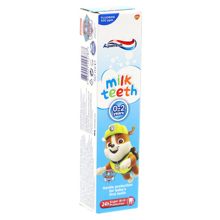 Aquafresh Mleczne Ząbki Pasta do zębów dla dzieci 0-6 lat 50 ml (11)