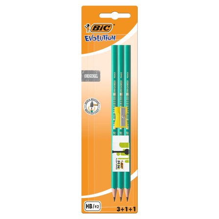 BiC Evolution Original Zestaw 3 ołówki 1 gumka i 1 temperówka (1)