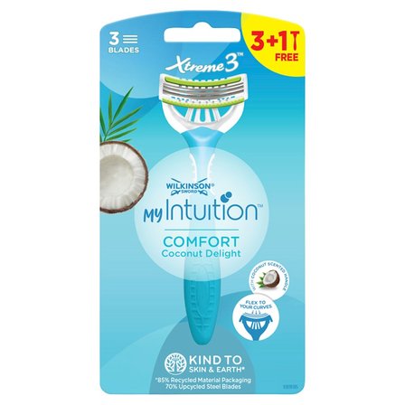 Wilkinson Sword My Intuition Xtreme3 Comfort Coconut Delight Maszynka jednorazowa 4 sztuki (1)