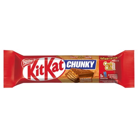 KitKat Chunky Peanut Butter Paluszek waflowy w mlecznej czekoladzie 42 g (1)